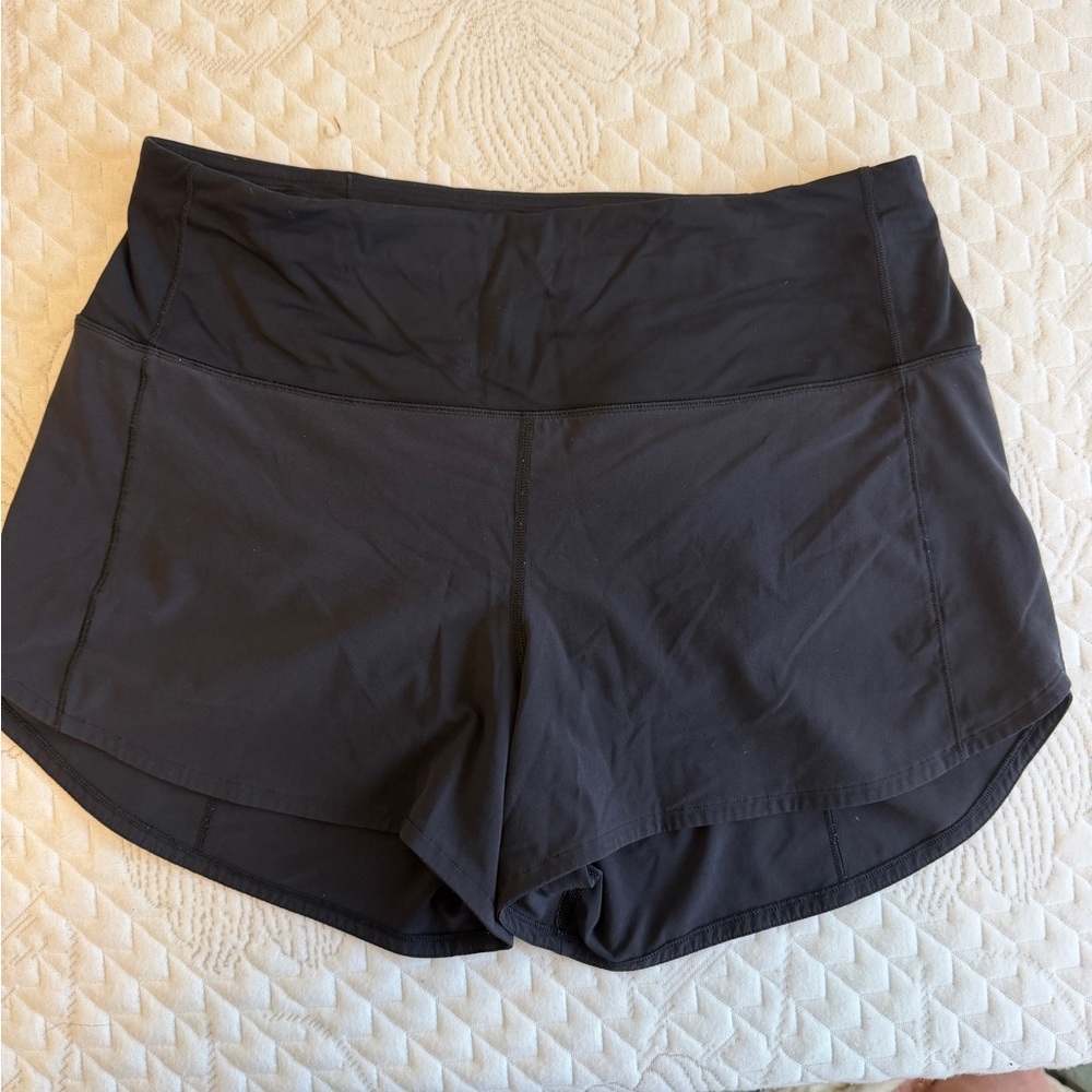 Lululemon speed short high rise - black size 8